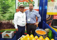Eden Caraveo (left) and Edgar Millan (right) of Caraveo Papayas. Papayas from Mexico year-round.